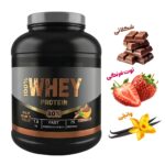 پروتئین وی ۱۸۰۰ گرمی پگاه گلپایگان 💪 | طعم‌دار، جذب سریع و مناسب عضله‌سازی